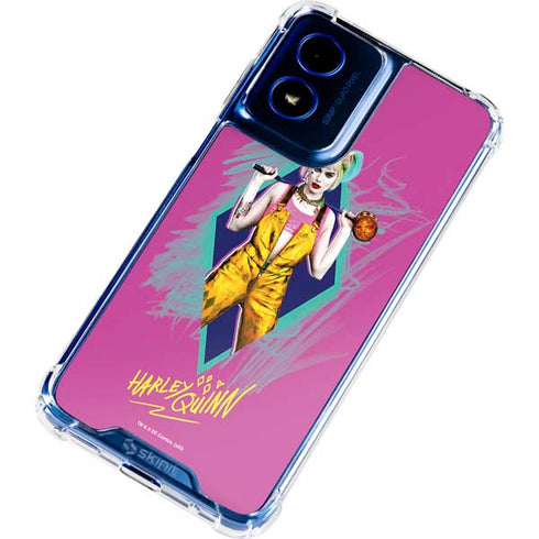 DC Comics Fierce Harley Quinn Moto G 5G (2024) Clear Case
